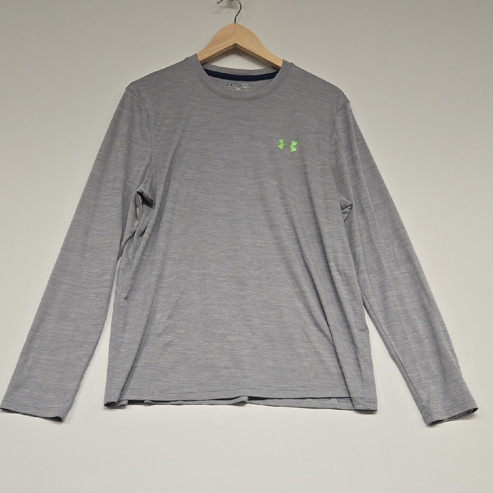 Under Armour Men's Heather Gray Long Sleeve Tee